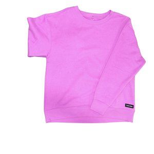 CALVIN KLEIN S/M PURPLE , LONG SLEEVE SWEATSHIRT 60% COTTON 40% POLYESTER